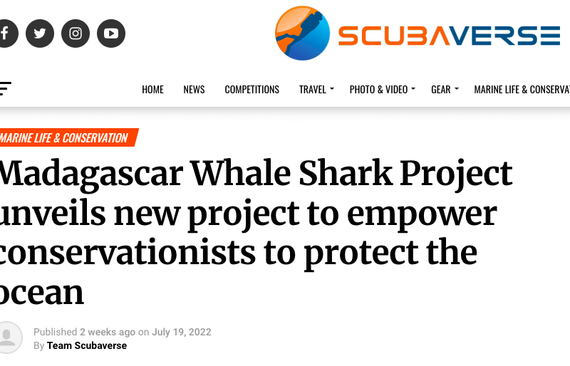 Madagascar Whale Shark Project unveils new project to empower conservationists to protect the ocean